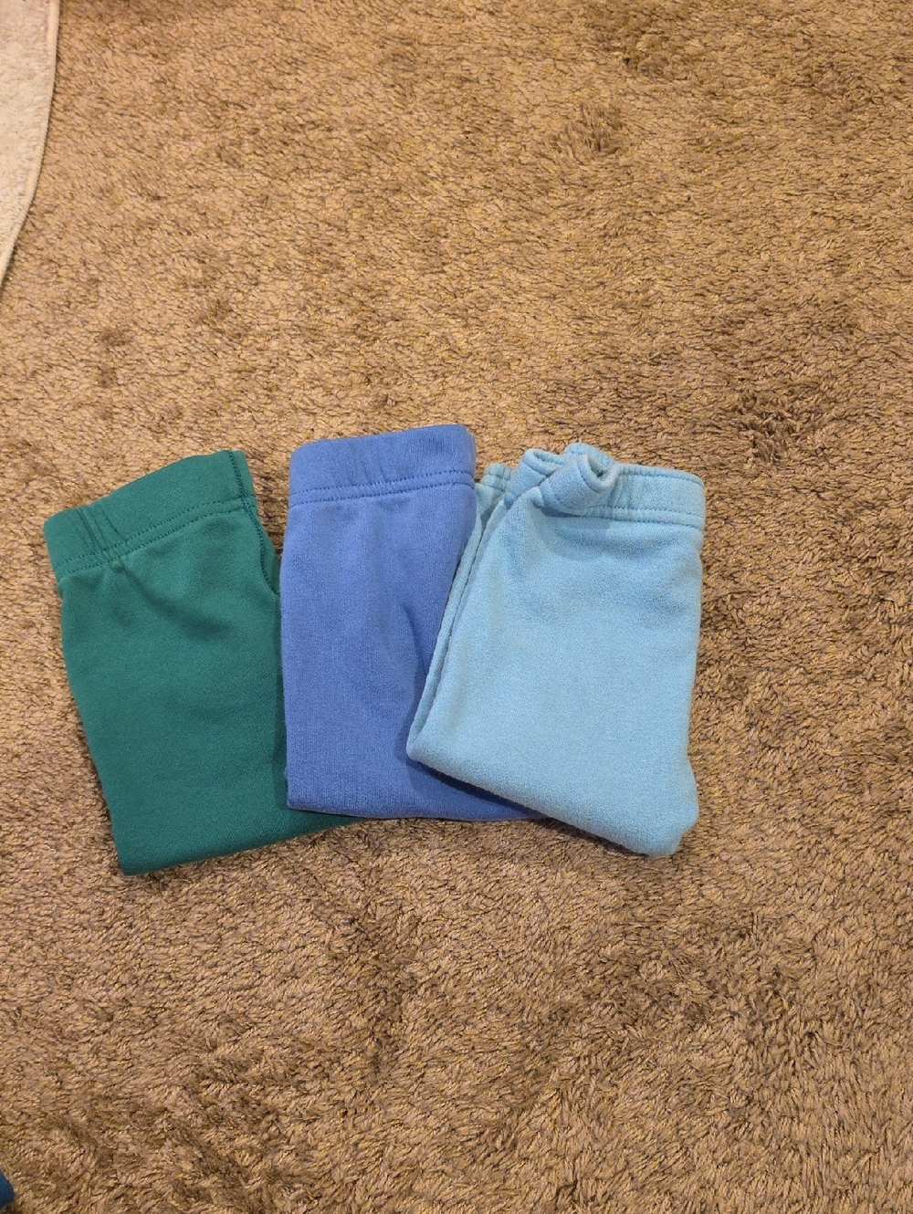 Kids  Jogger Pants - Three-Pack (Green, Blue, Light Blue)